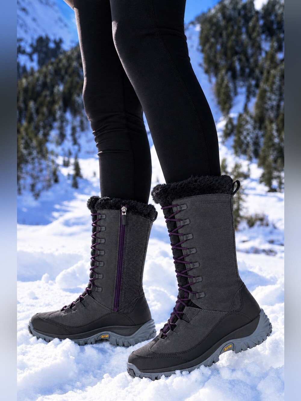 Like New MERRELL Thermo Rhea Tall Waterproof Hiking Boots 6.5 Worn 1x!